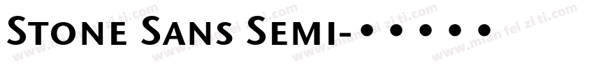 Stone Sans Semi字体转换